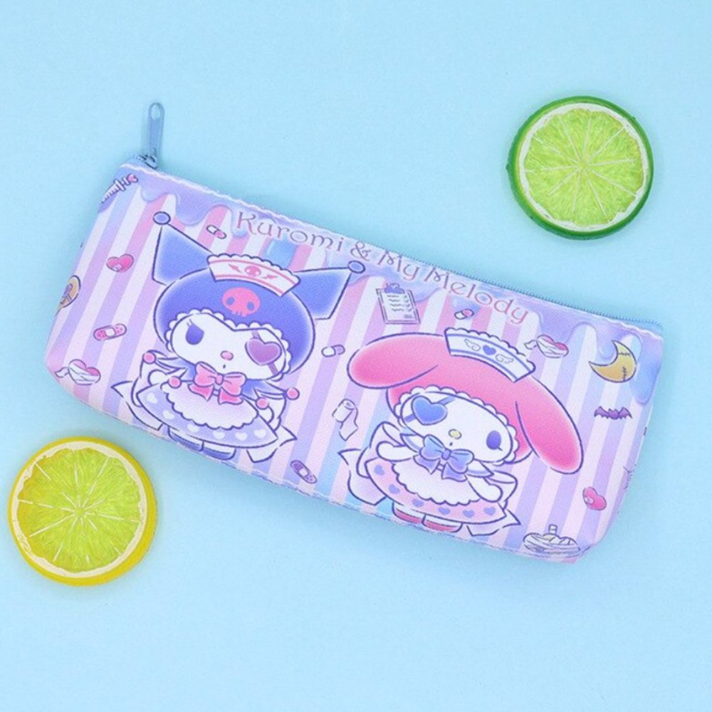 SANRIO Character Zipper Pencil Case Mini Bag Little Twin Stars Kuromi My Melody - Picture 3 of 3